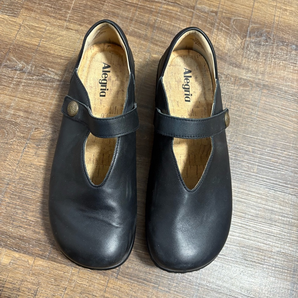 Alegria Black Leather Clog - Picture 7 of 10